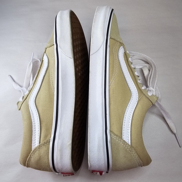 Vans Old Skool Tan Suede Canvas Low Top Sneakers Shoes Women US 7.5 Mens US 6.0 - Picture 5 of 9
